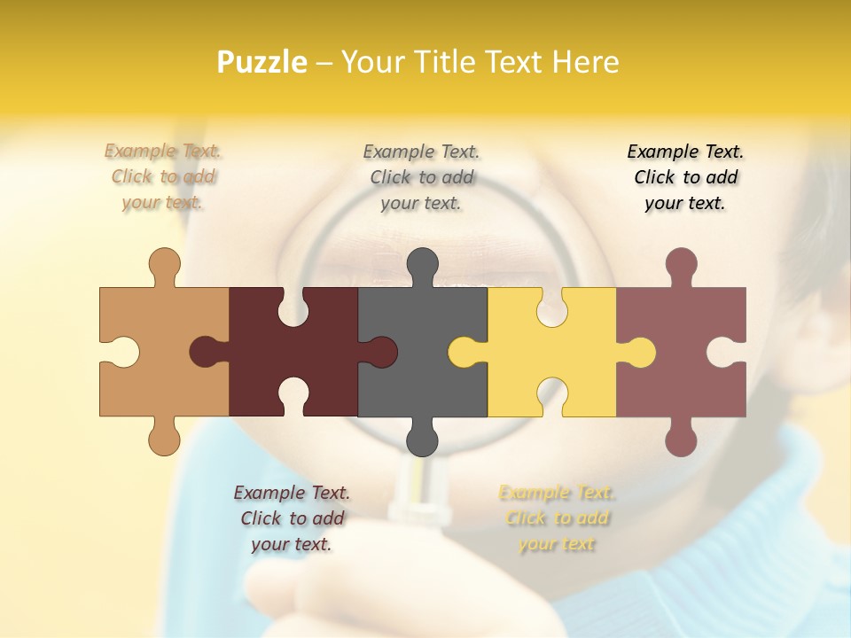 Childhood Closeup Teething PowerPoint Template