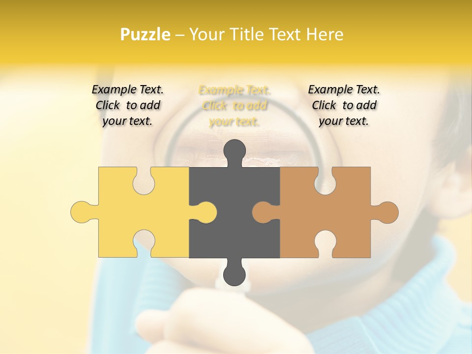 Childhood Closeup Teething PowerPoint Template