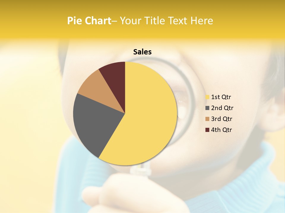 Childhood Closeup Teething PowerPoint Template