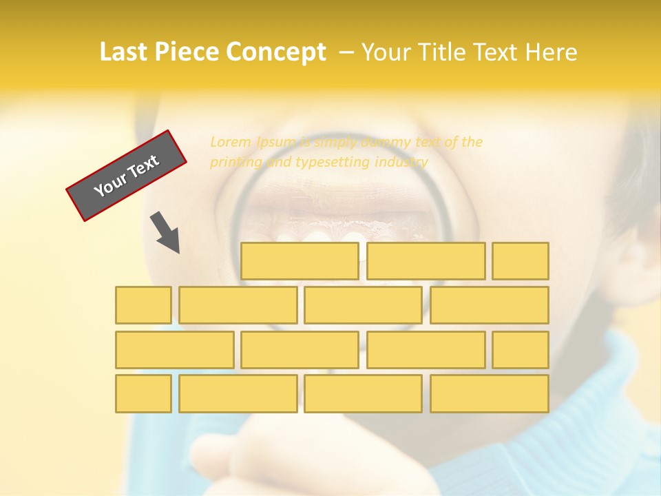 Childhood Closeup Teething PowerPoint Template