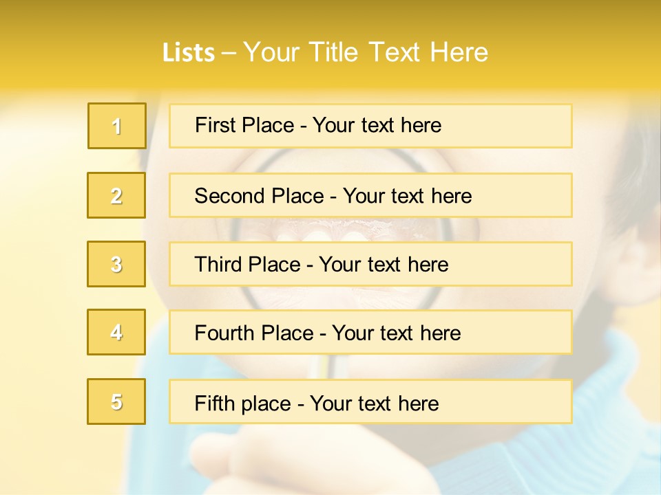 Childhood Closeup Teething PowerPoint Template