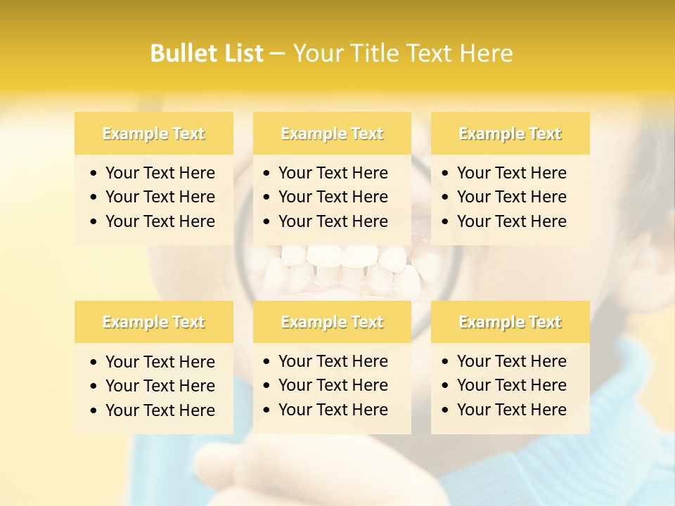 Childhood Closeup Teething PowerPoint Template