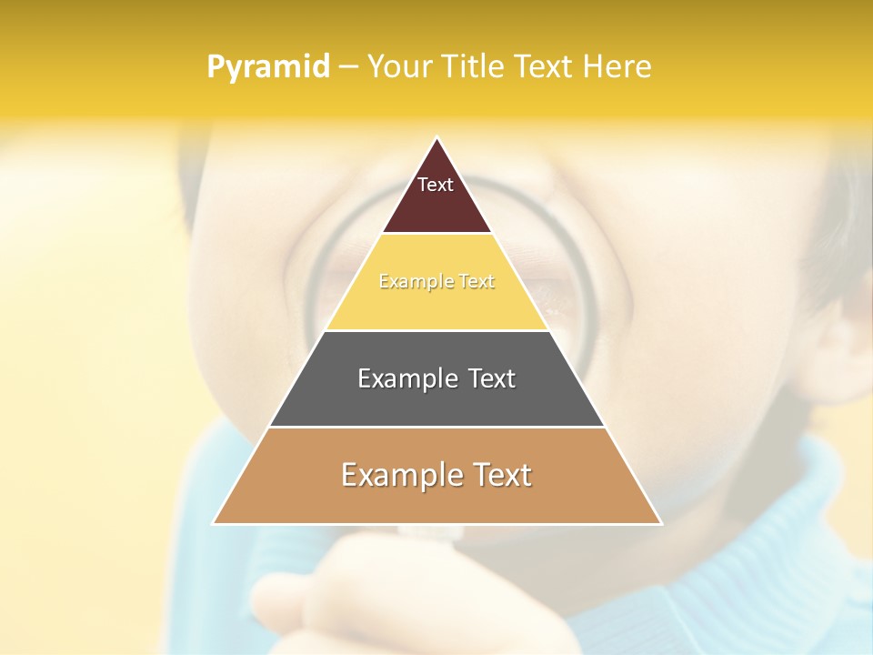 Childhood Closeup Teething PowerPoint Template