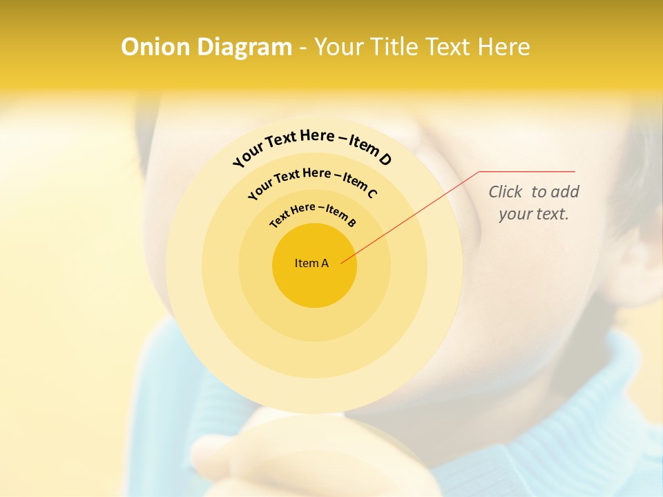 Childhood Closeup Teething PowerPoint Template