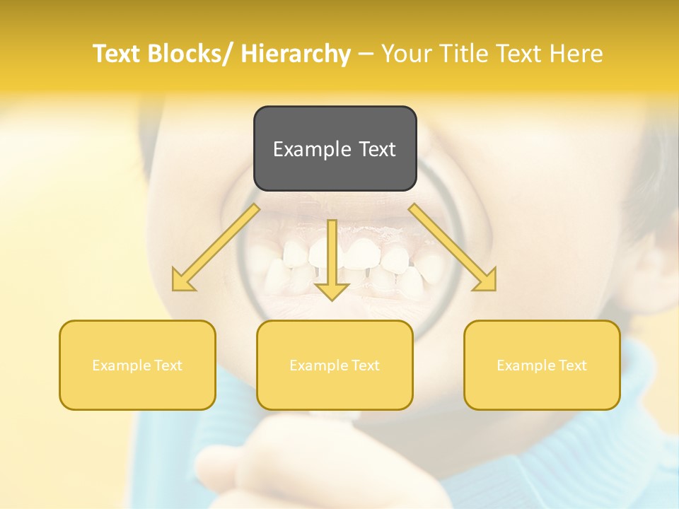Childhood Closeup Teething PowerPoint Template