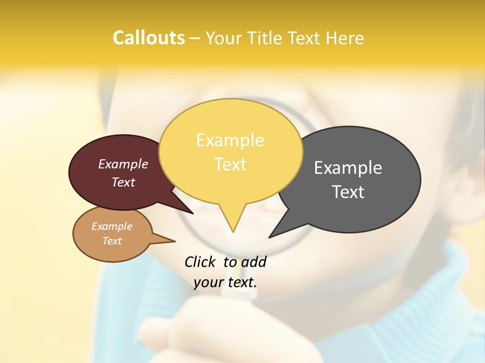 Childhood Closeup Teething PowerPoint Template