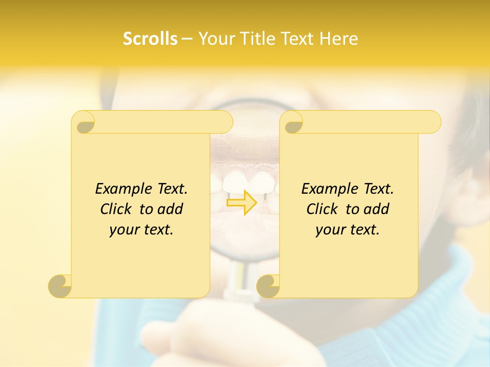 Childhood Closeup Teething PowerPoint Template
