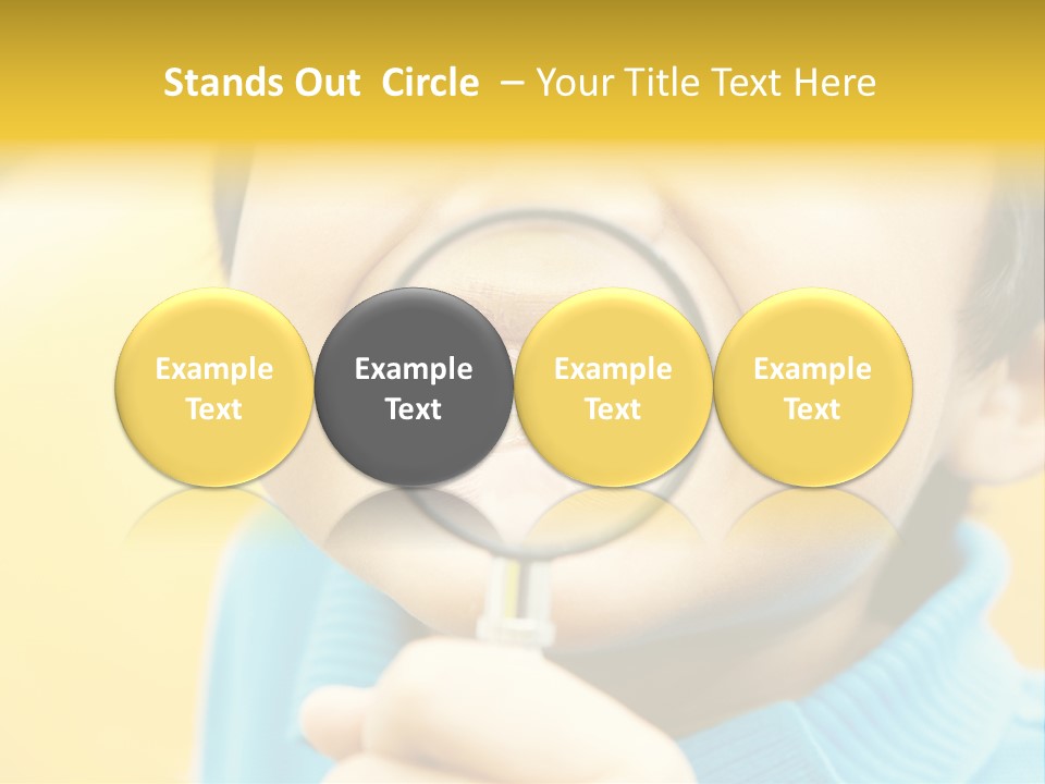 Childhood Closeup Teething PowerPoint Template