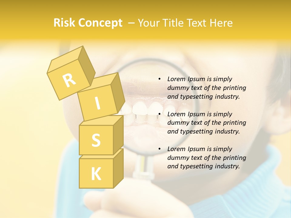 Childhood Closeup Teething PowerPoint Template