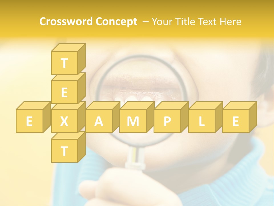 Childhood Closeup Teething PowerPoint Template