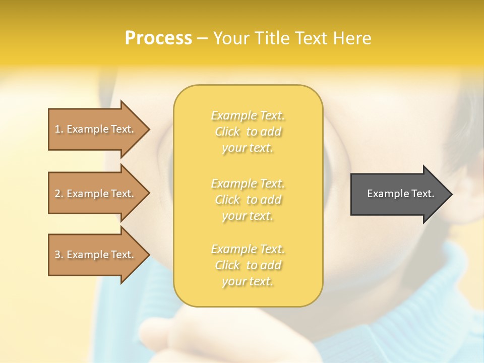 Childhood Closeup Teething PowerPoint Template