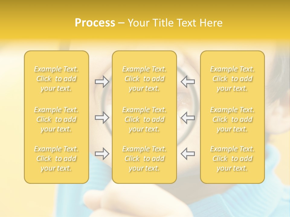 Childhood Closeup Teething PowerPoint Template