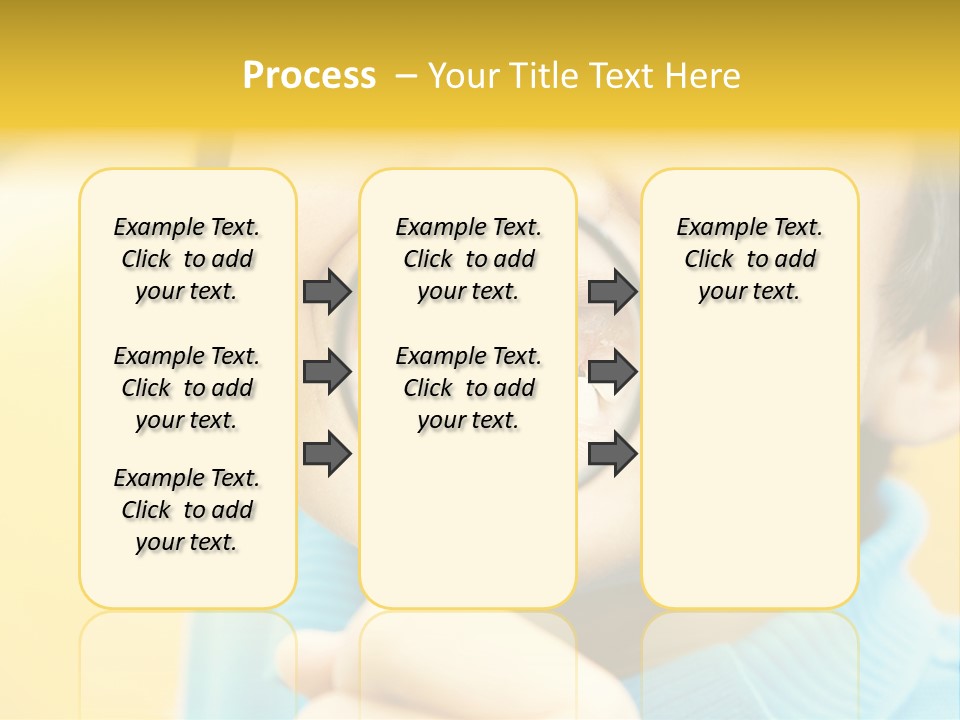 Childhood Closeup Teething PowerPoint Template