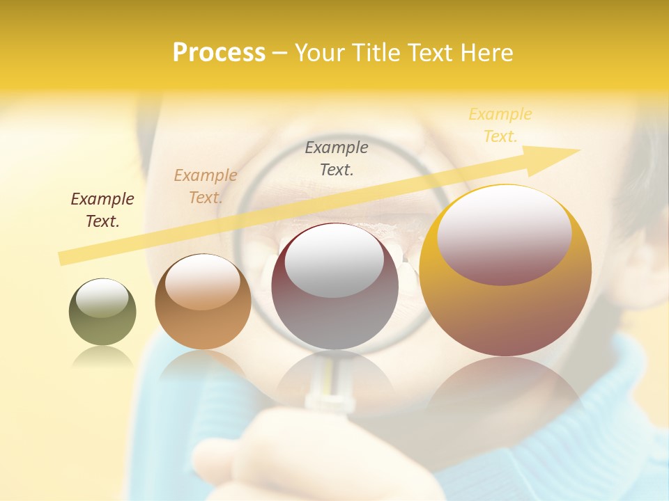 Childhood Closeup Teething PowerPoint Template