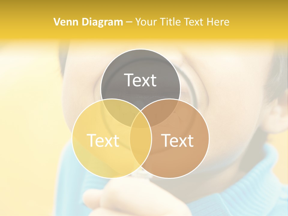 Childhood Closeup Teething PowerPoint Template