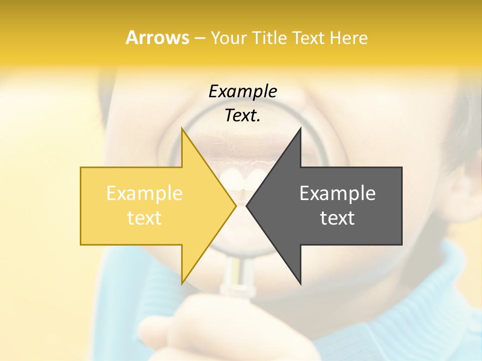 Childhood Closeup Teething PowerPoint Template