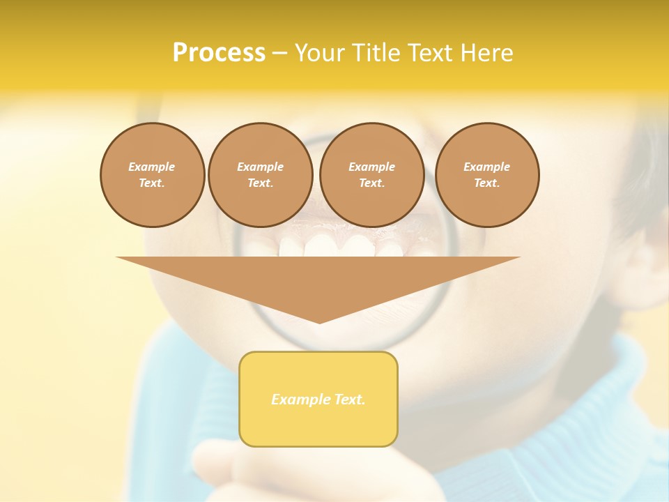 Childhood Closeup Teething PowerPoint Template