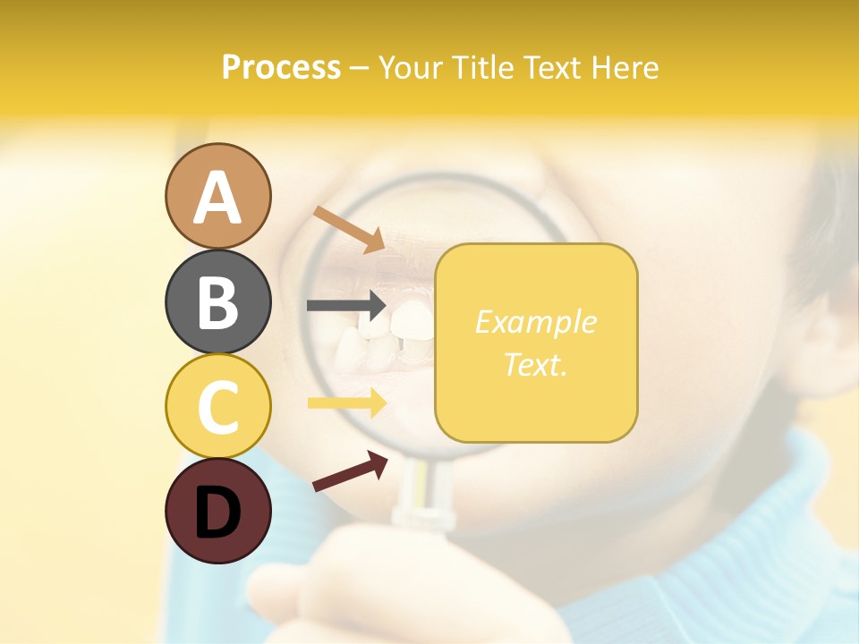 Childhood Closeup Teething PowerPoint Template