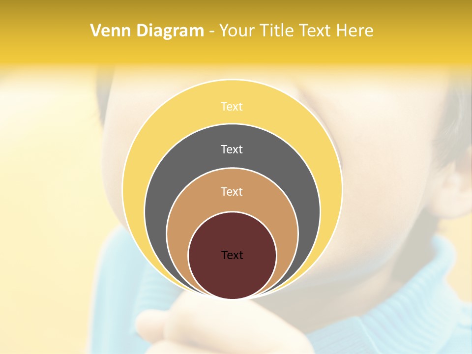 Childhood Closeup Teething PowerPoint Template