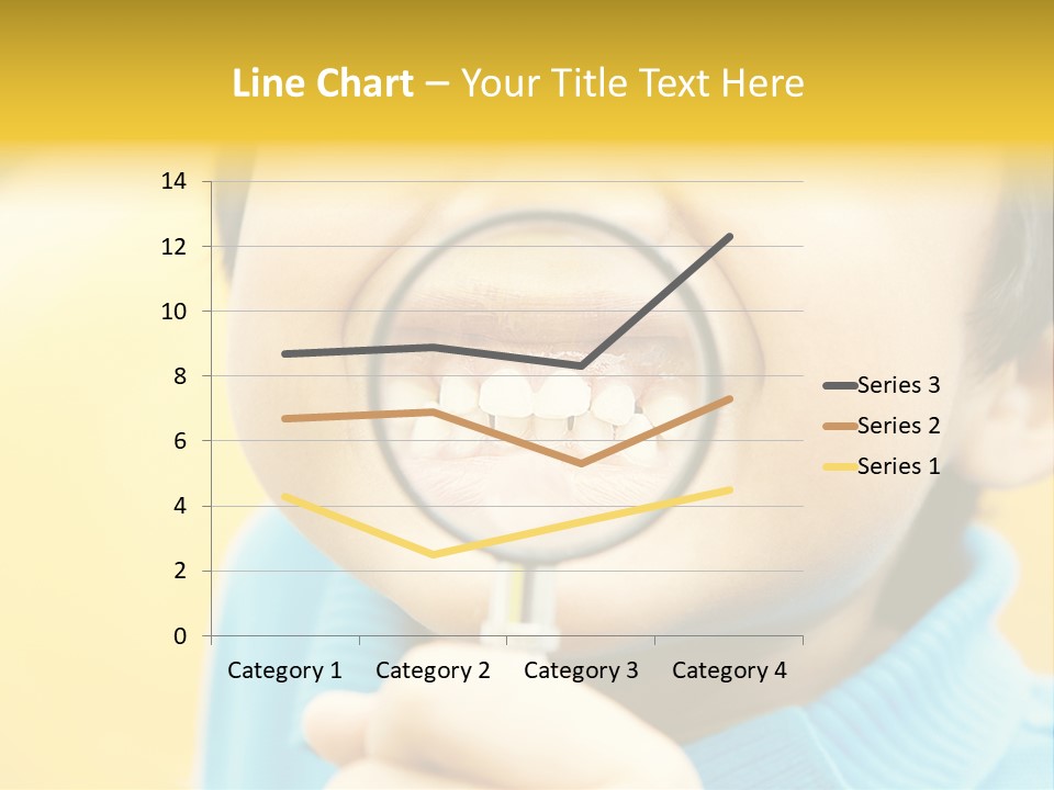 Childhood Closeup Teething PowerPoint Template