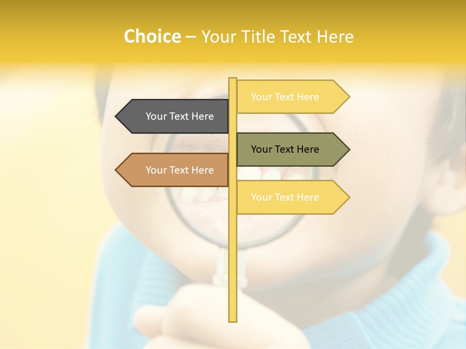 Childhood Closeup Teething PowerPoint Template