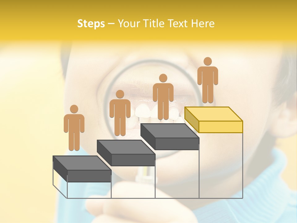 Childhood Closeup Teething PowerPoint Template