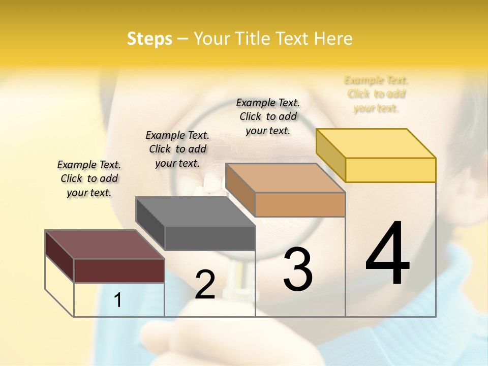 Childhood Closeup Teething PowerPoint Template