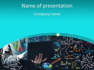 Data Drawing Green PowerPoint Template