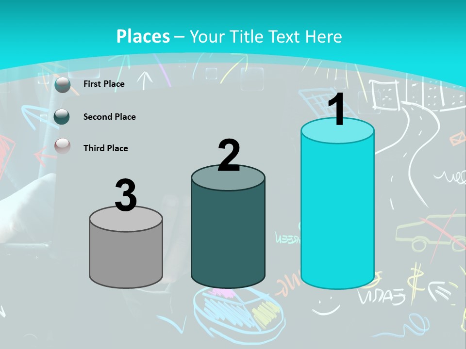 Data Drawing Green PowerPoint Template
