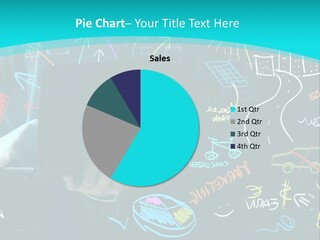 Data Drawing Green PowerPoint Template