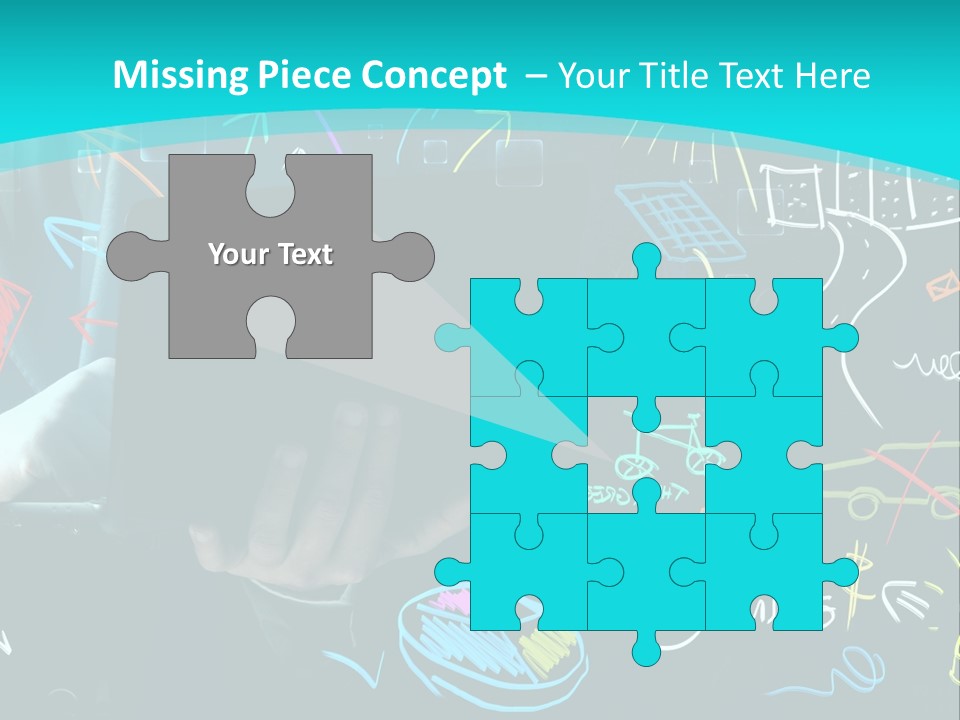 Data Drawing Green PowerPoint Template