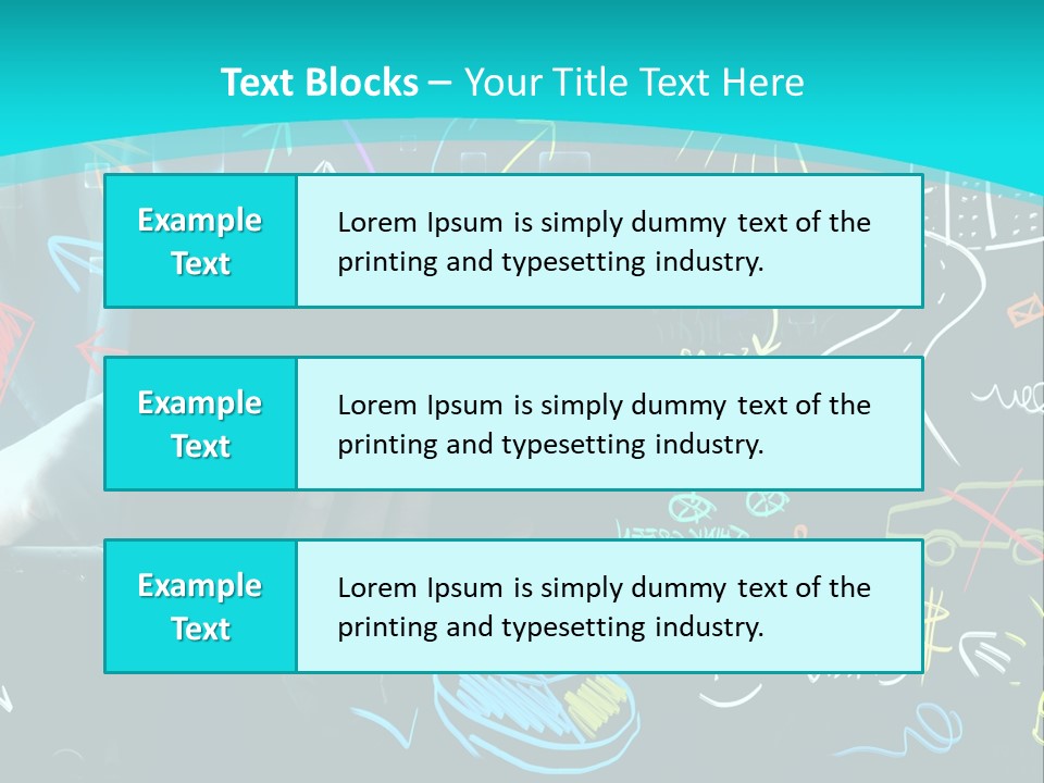 Data Drawing Green PowerPoint Template