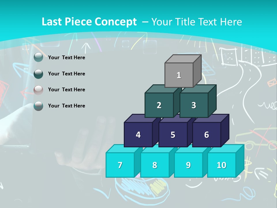 Data Drawing Green PowerPoint Template