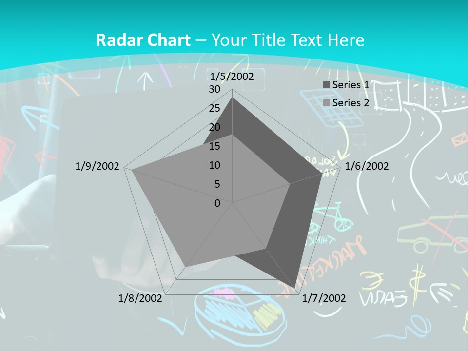Data Drawing Green PowerPoint Template