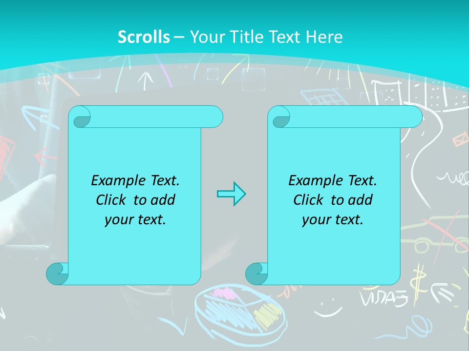 Data Drawing Green PowerPoint Template