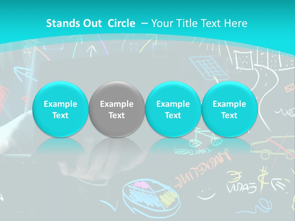 Data Drawing Green PowerPoint Template