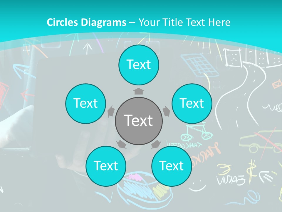 Data Drawing Green PowerPoint Template