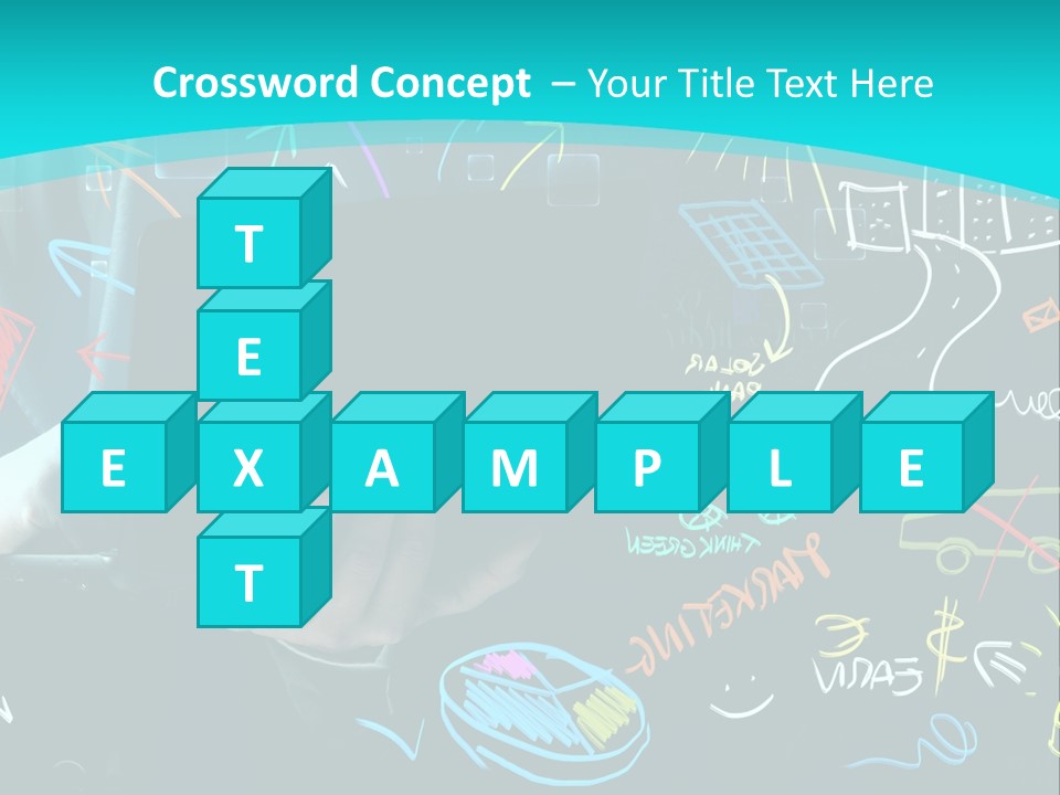 Data Drawing Green PowerPoint Template