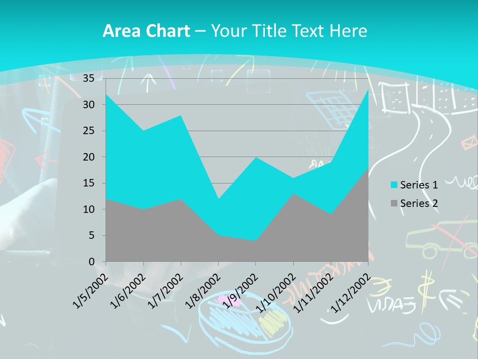 Data Drawing Green PowerPoint Template
