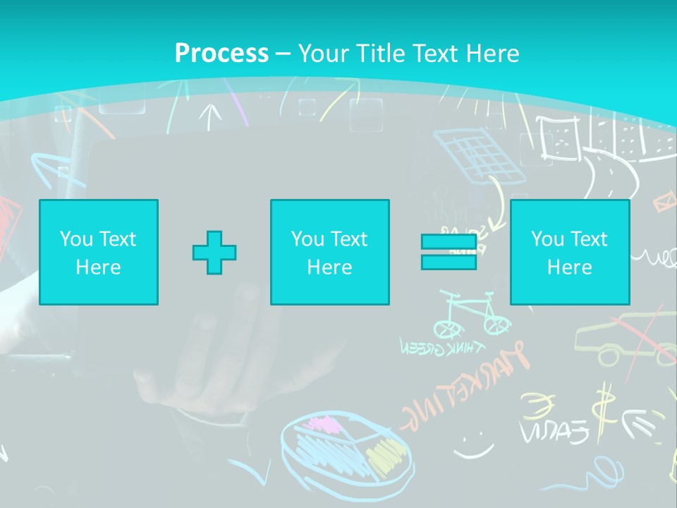 Data Drawing Green PowerPoint Template