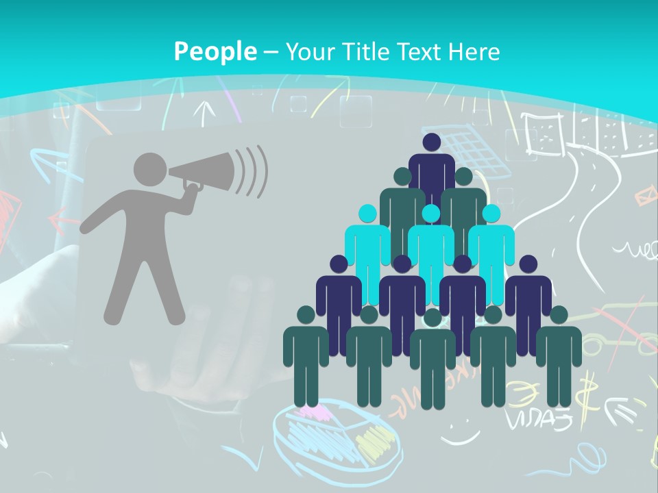 Data Drawing Green PowerPoint Template