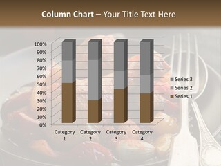 A Plate Of Food With A Fork And Knife PowerPoint Template