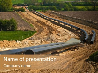 Environment Support Construction PowerPoint Template