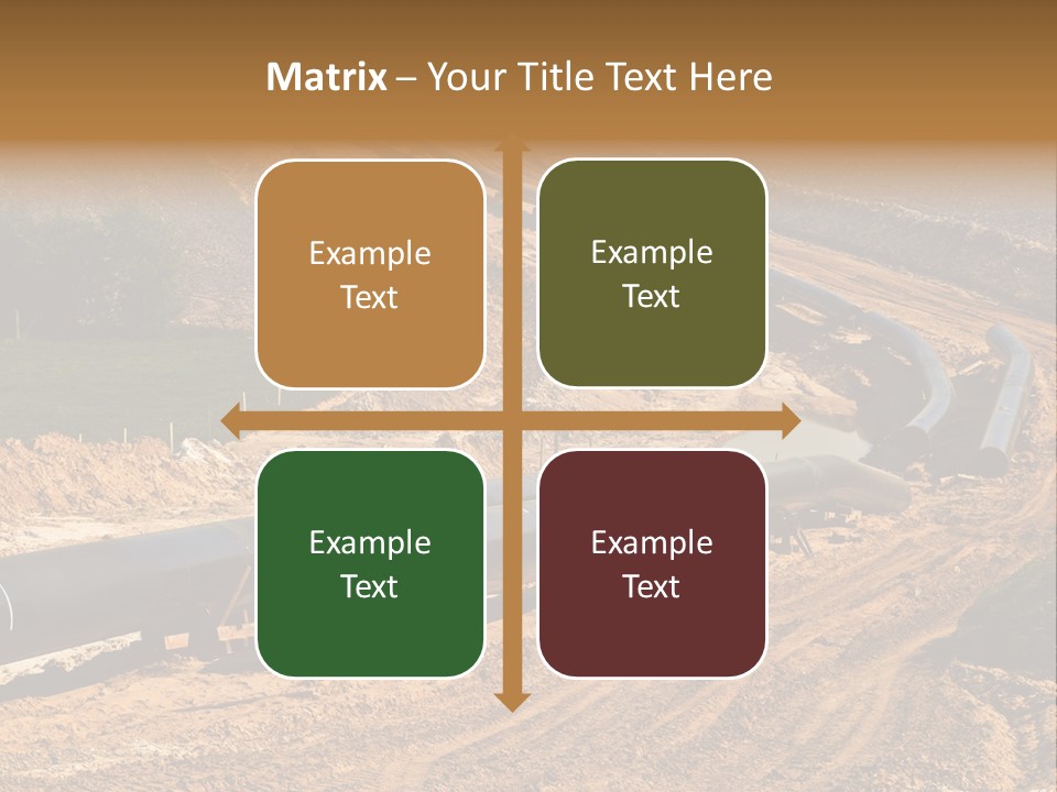 Environment Support Construction PowerPoint Template