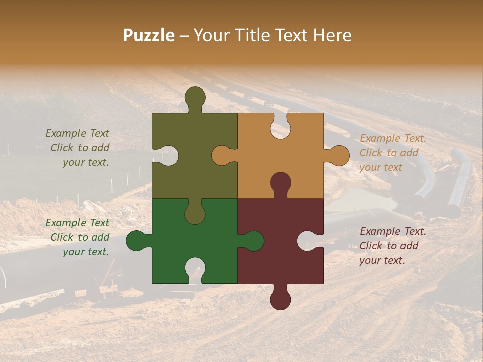 Environment Support Construction PowerPoint Template