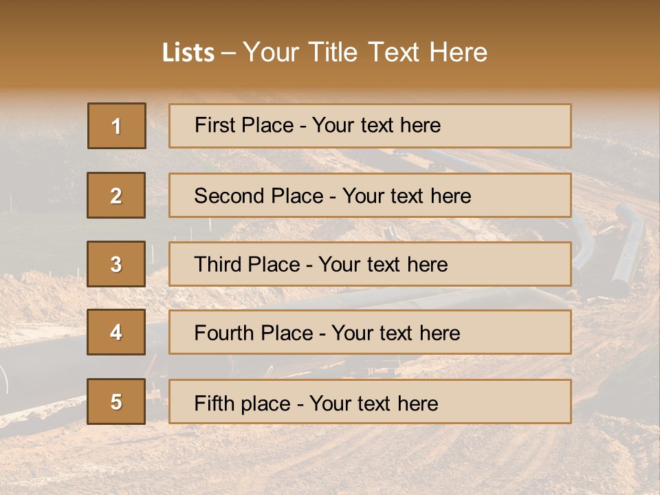 Environment Support Construction PowerPoint Template