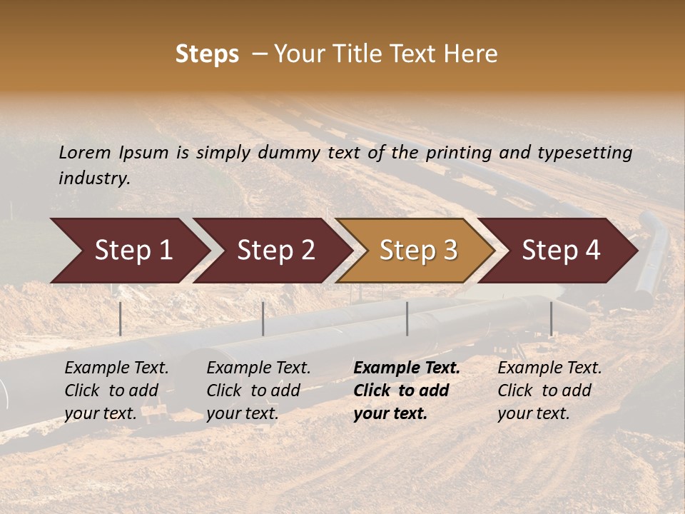 Environment Support Construction PowerPoint Template