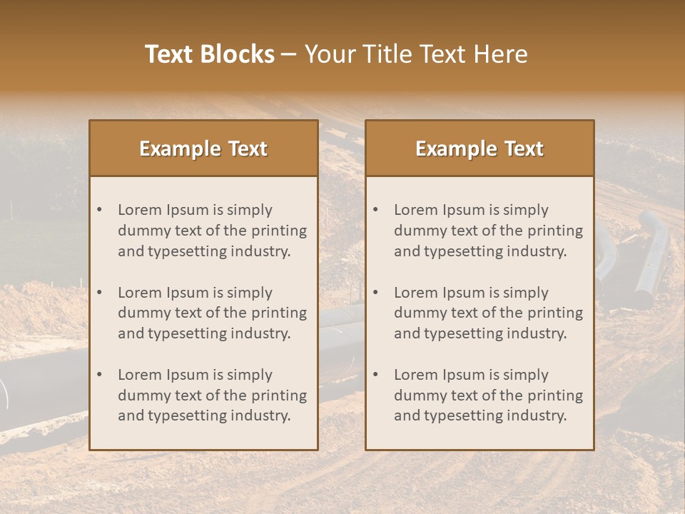 Environment Support Construction PowerPoint Template