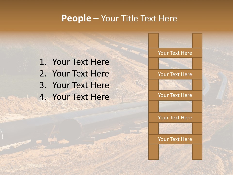 Environment Support Construction PowerPoint Template