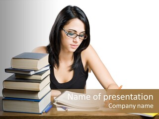 Looking Down Lot Exam PowerPoint Template